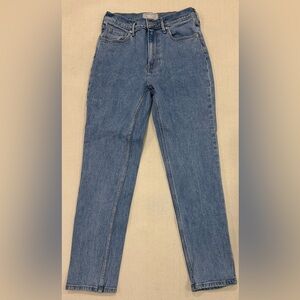 Everlane the original cheeky Jean light blue straight leg high rise sz 26 reg